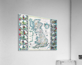 Old Map 35 Acrylic Print