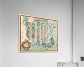 Old Map 45 Acrylic Print