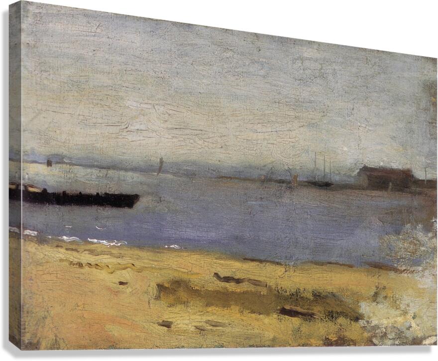 Thomas Eakins   Delaware River Scene Canvas Print