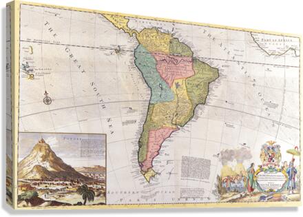 Old Map 58 Canvas Print