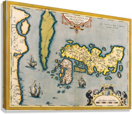 Old Map 88 Canvas Print