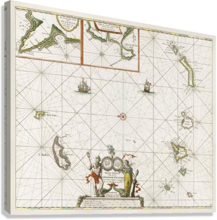 Vintage Maps  47 Canvas Print