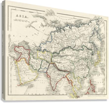 Vintage Maps  51 Canvas Print