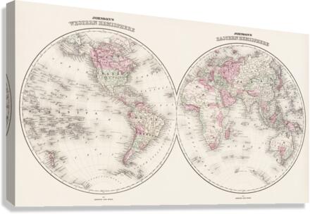 Vintage Maps  55 Canvas Print