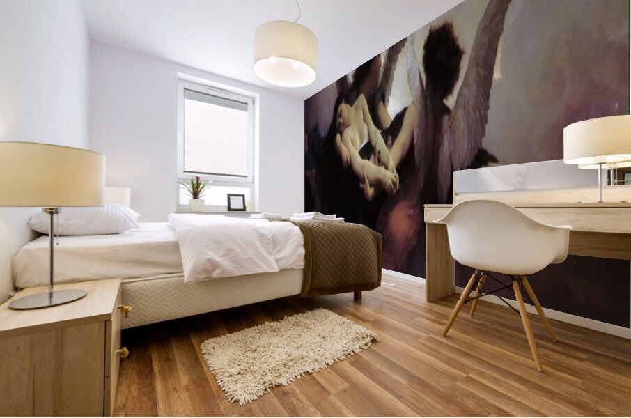 William  Adolphe  Bouguereau 1825 1905  Soul  Carried  to  Heaven Mural print