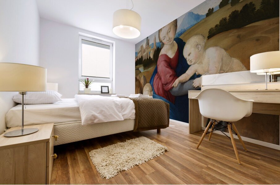 Raphael 1483 1520 Madonna and Child with the Infant Saint John Mural print