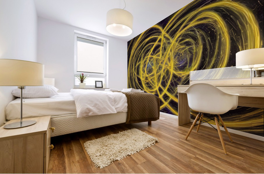 AI art albert einstein inspired relativity Mural print