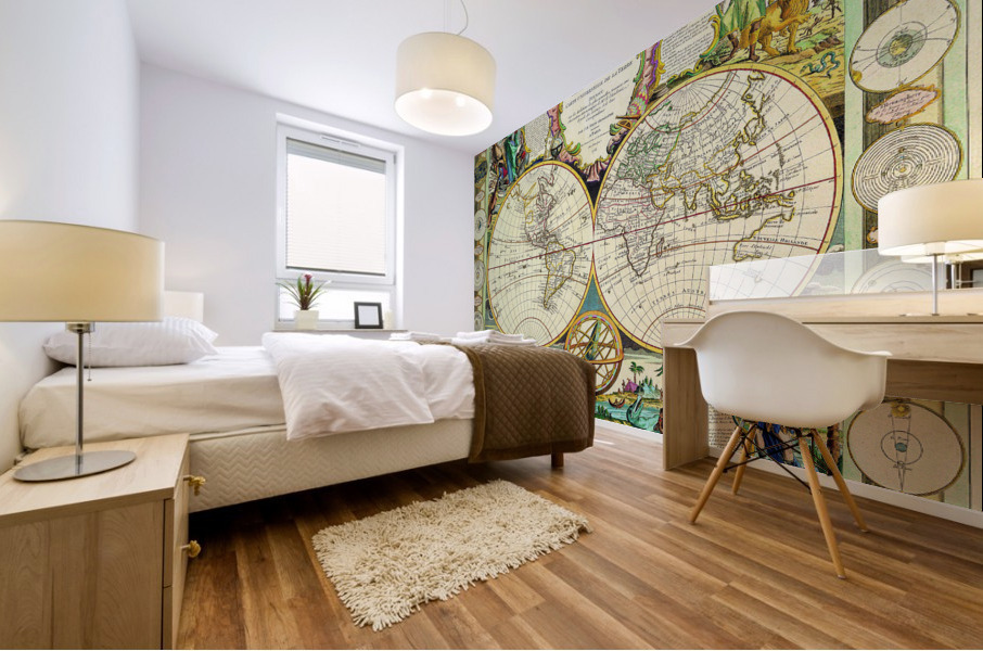 Old Map 20 Mural print