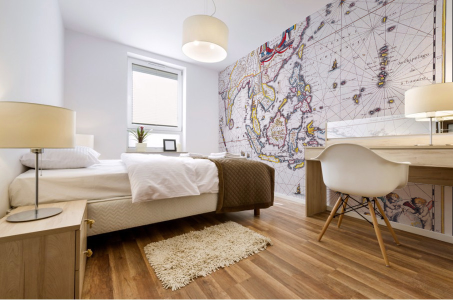 Old Map 53 Mural print