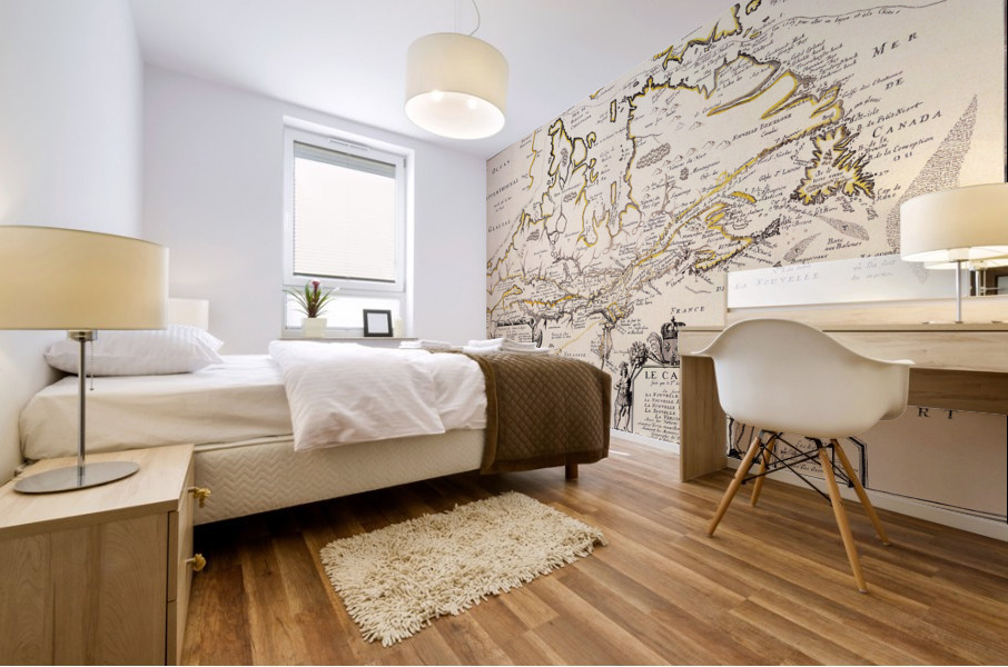 Old Map 57 Mural print