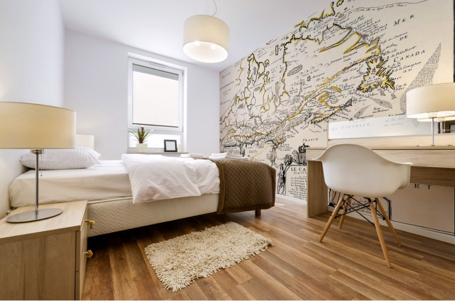 Old Map 51 Mural print
