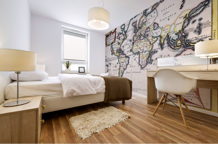 Old Map 54 Mural print