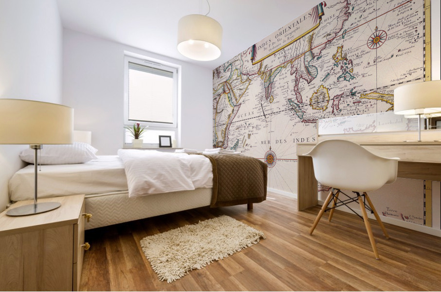 Old Map 52 Mural print