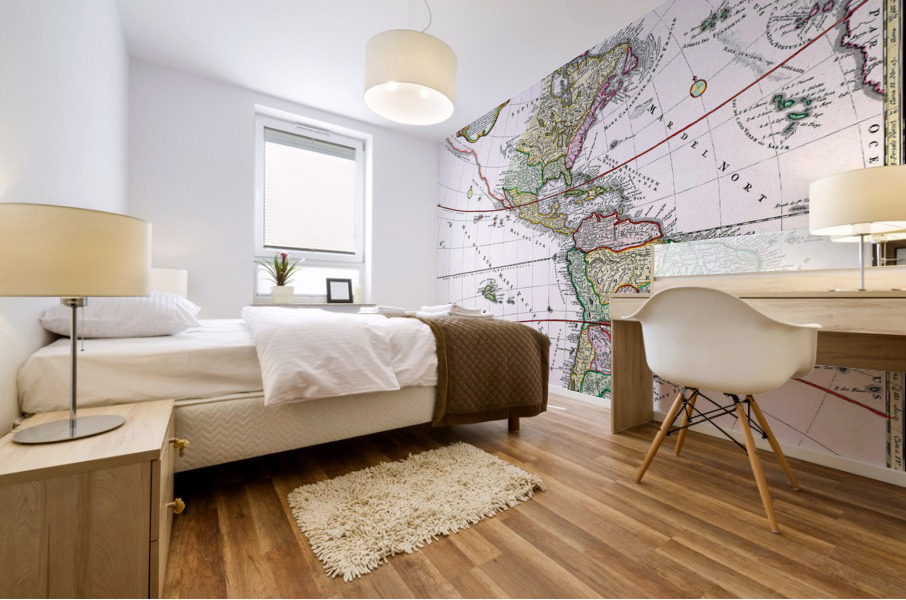 Old Map 55 Mural print