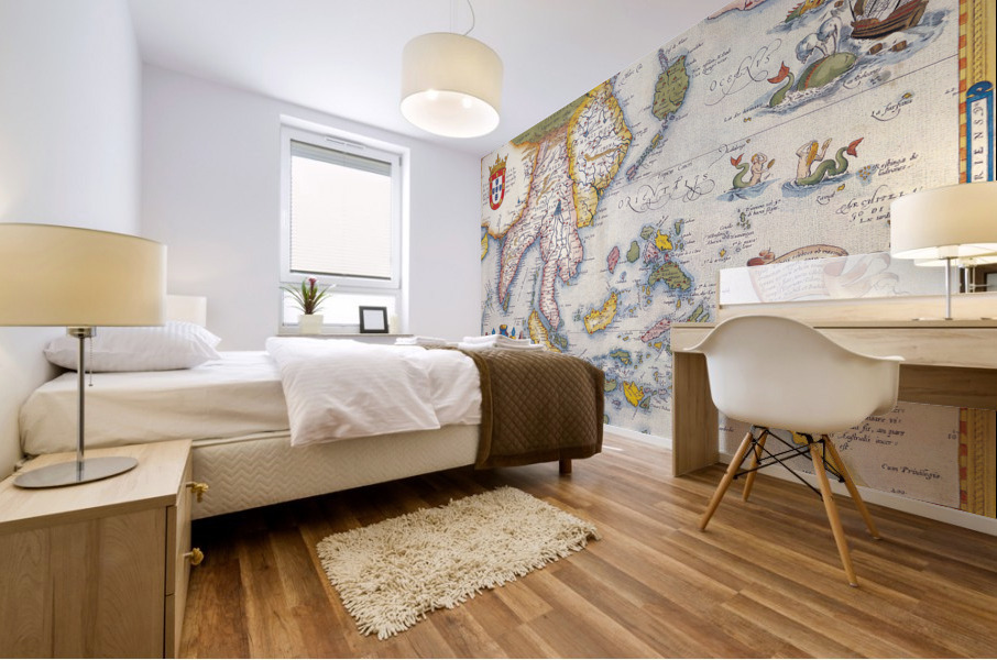 Old Map 56 Mural print