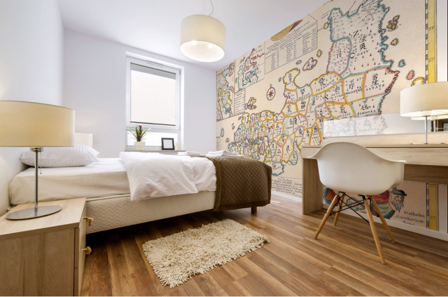 Old Map 63 Mural print
