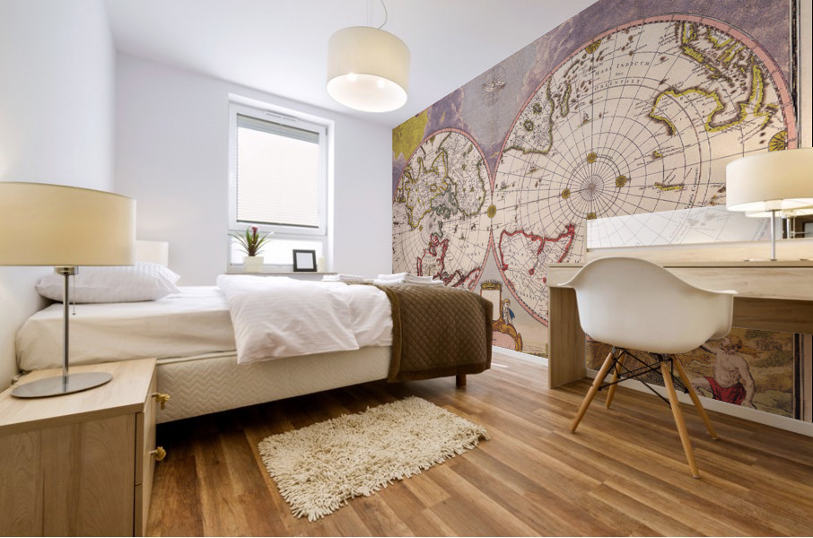 Old Map 69 Mural print