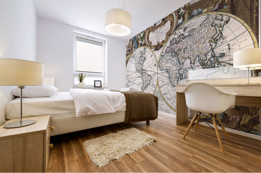 Old Map 68 Mural print