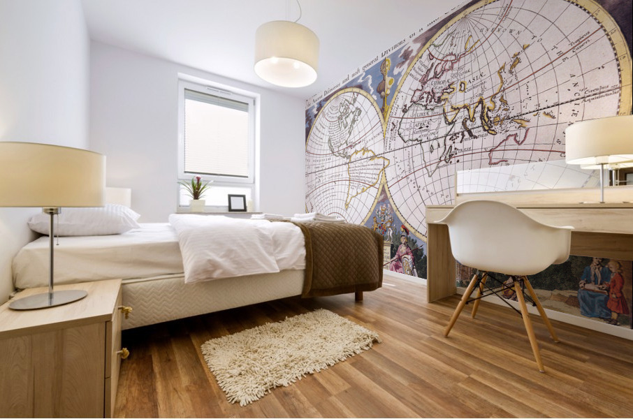 Old Map 61 Mural print