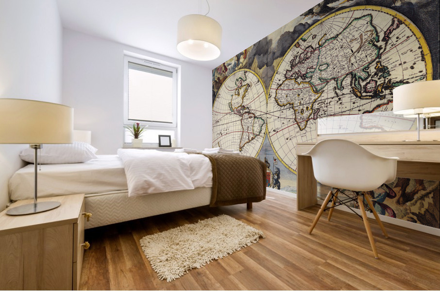 Old Map 66 Mural print