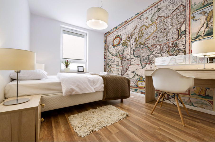 Old Map 79 Mural print