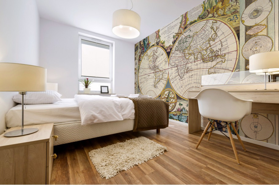 Old Map 82 Mural print