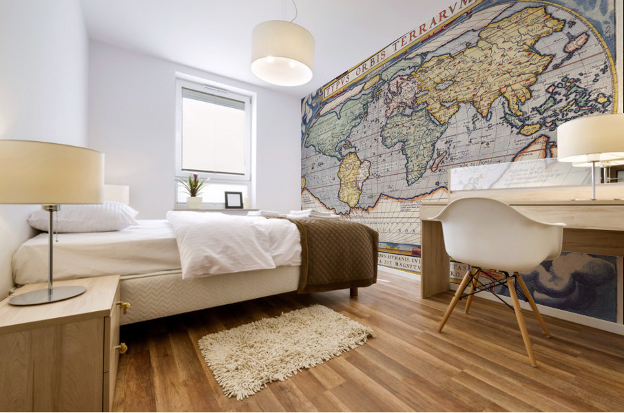 Old Map 98 Mural print