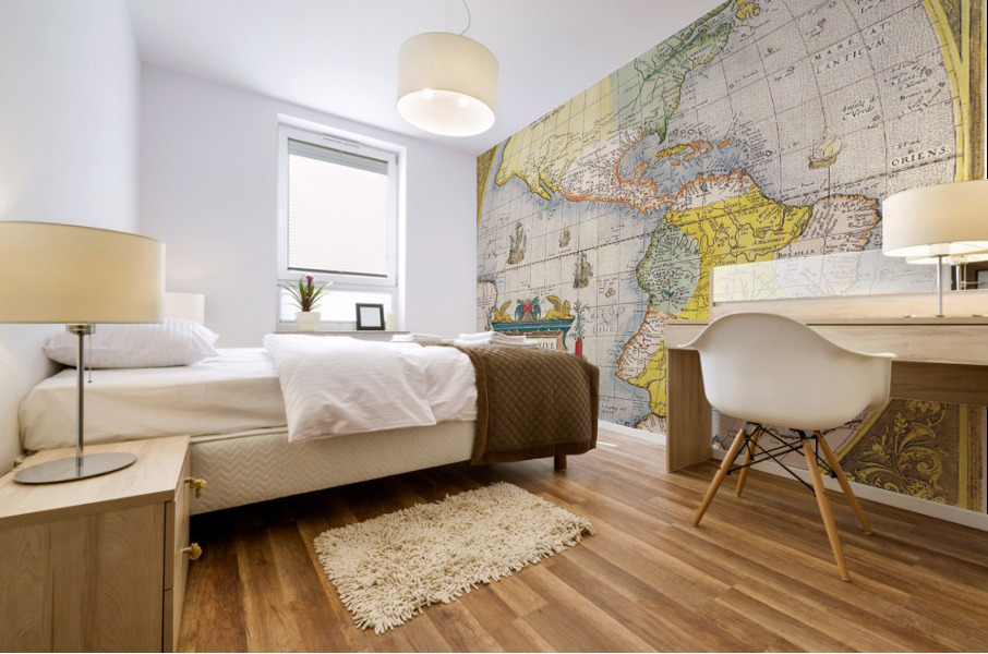 Old Map 99 Mural print