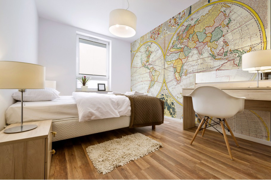 Old Map 81 Mural print