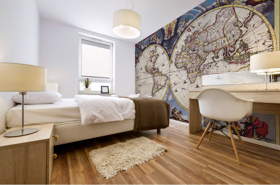 Old Map 100 Mural print