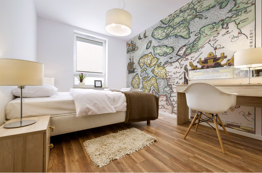 Vintage Maps  26 Mural print