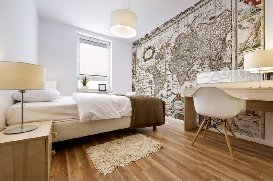 Vintage Maps  98 Mural print