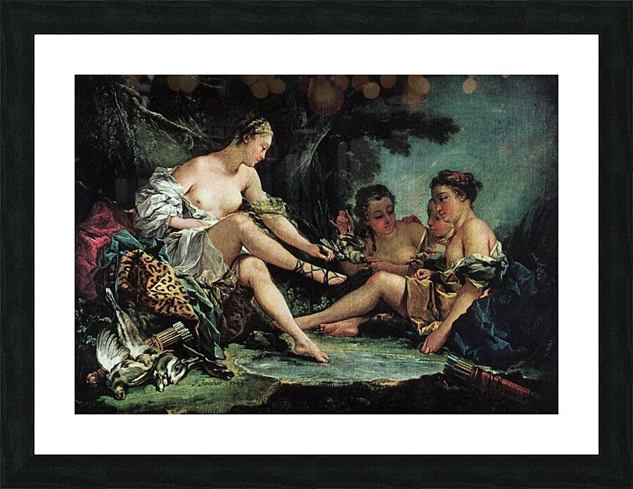 Francois Boucher 1703 1770 Dianas Return from the Hunt Picture Frame print