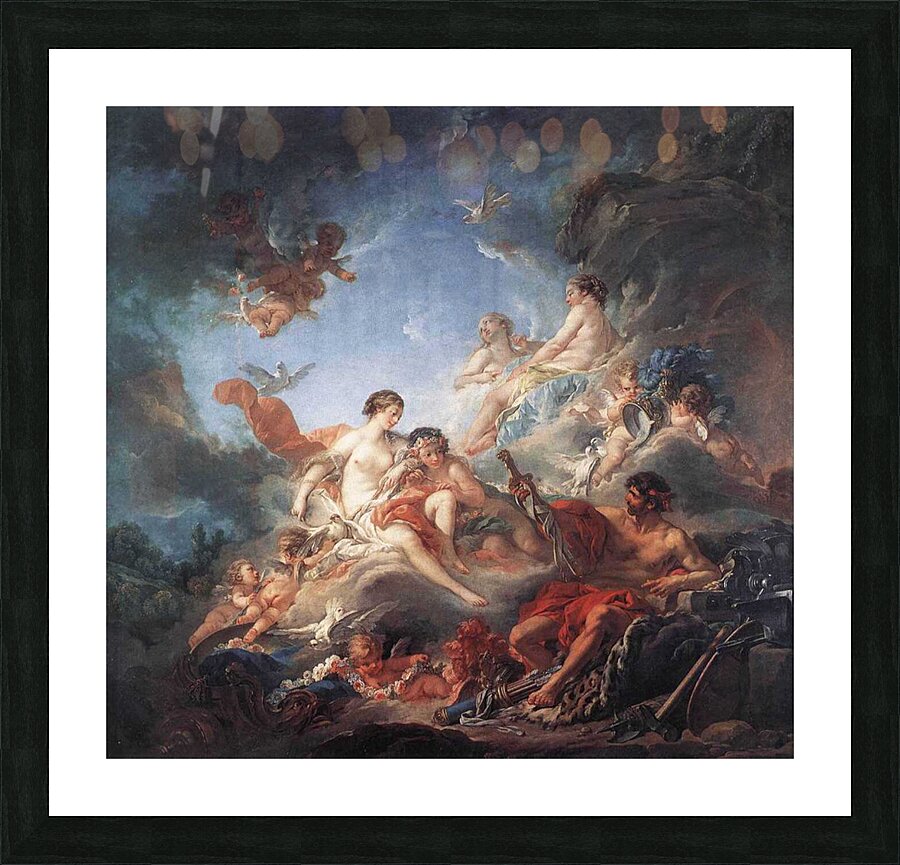 Francois Boucher 1703 1770 Vulcan Presenting Venus with Arms for Aeneas Picture Frame print