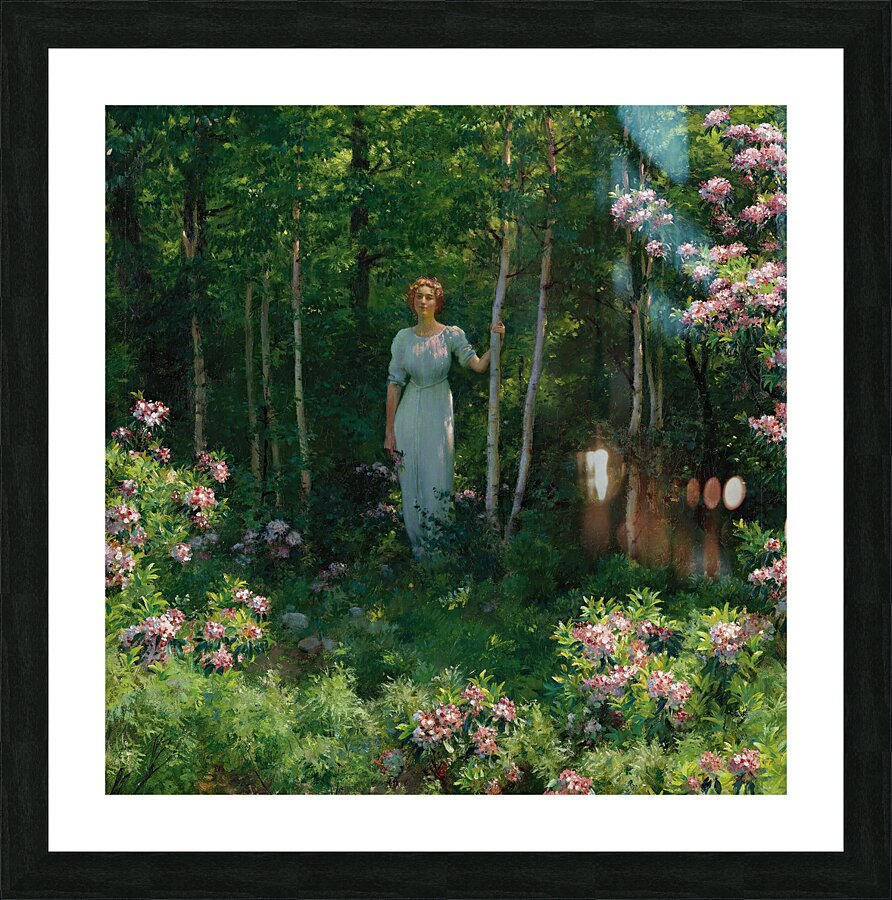 Charles Courtney Curran 1861 1942 The Edge Of The Woods  1912  Picture Frame print