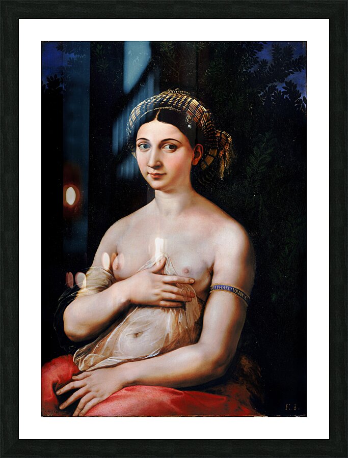 Raphael 1483 1520 La Fornarina 1519 Picture Frame print