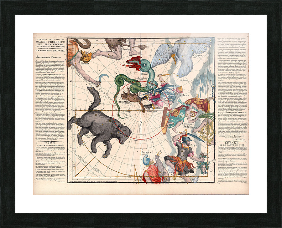 astrology 17 Picture Frame print