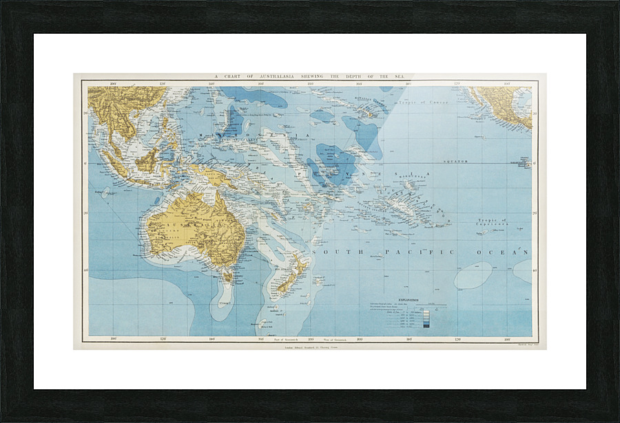 Vintage Maps  30 Picture Frame print