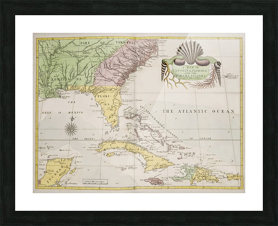 Vintage Maps  2 Picture Frame print