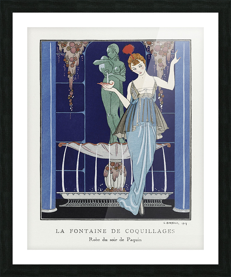 George Barbier  9 Picture Frame print