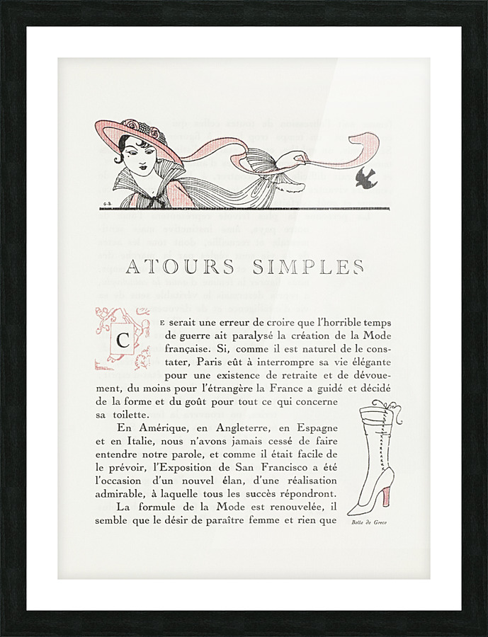 George Barbier  49 Picture Frame print