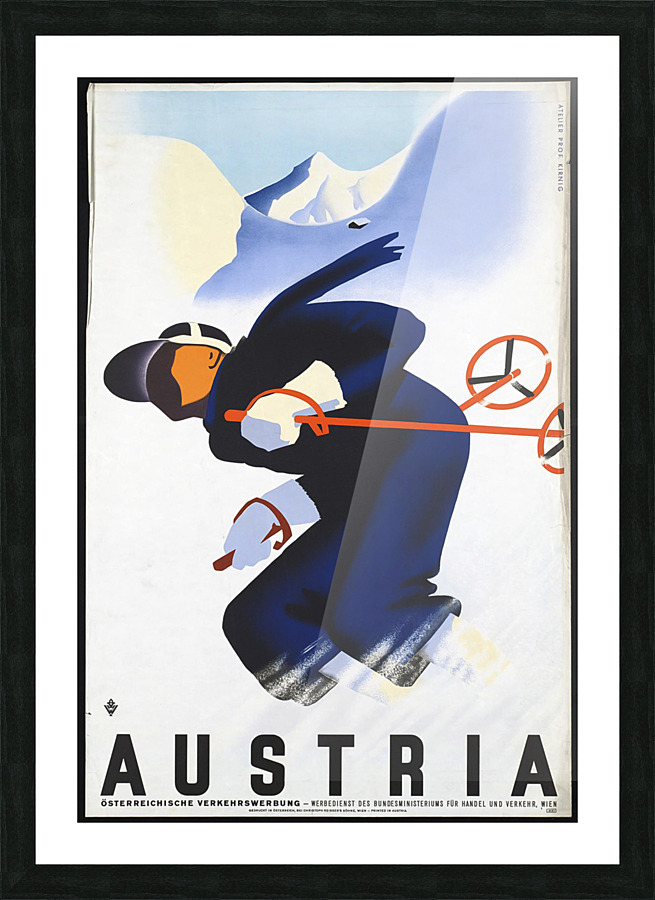 travel poster  9 Picture Frame print