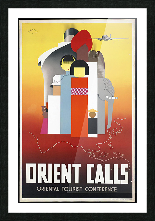travel poster  37 Picture Frame print