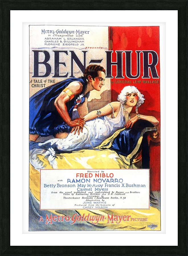 Cinema Poster 1920s Ben Hur 1925 by TOPARTGALLERY Wall Art