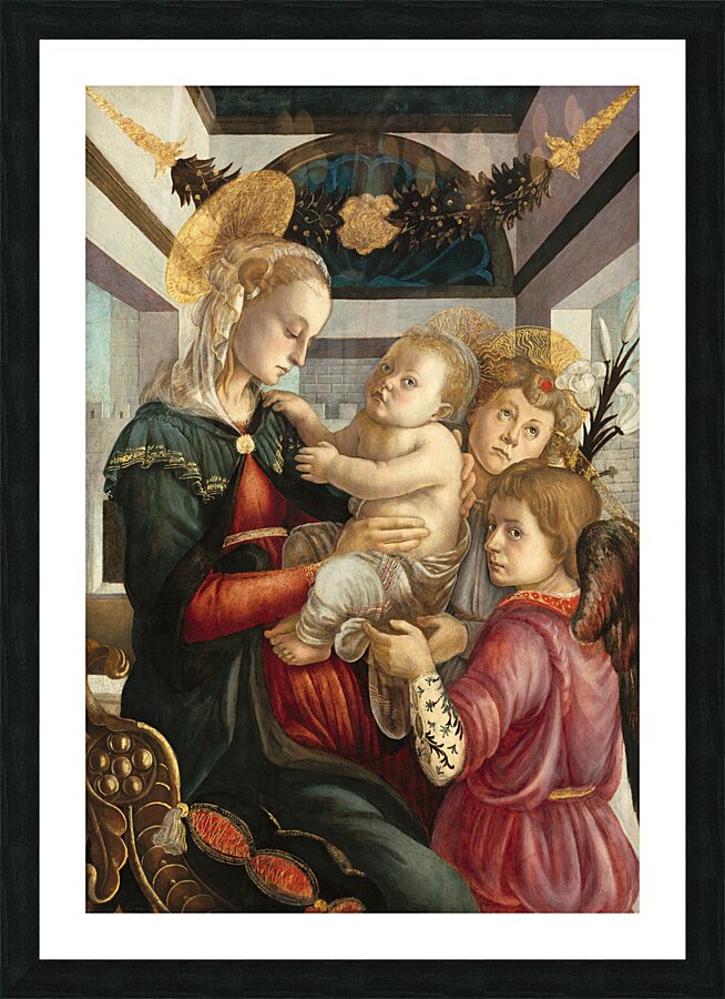Sandro Botticelli 1445 1510  Madonna and Child with Angels 1470 Picture Frame print