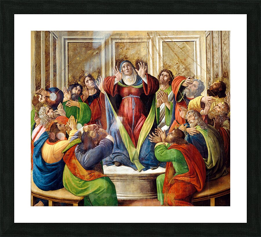 Sandro Botticelli 1445 1510  The Descent Of The Holy Ghost 1505 Picture Frame print