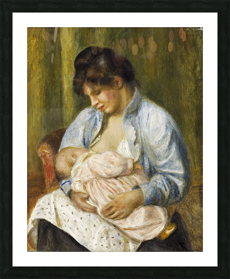 Pierre Auguste Renoir 1841 1919 A Woman Nursing a Child Picture Frame print