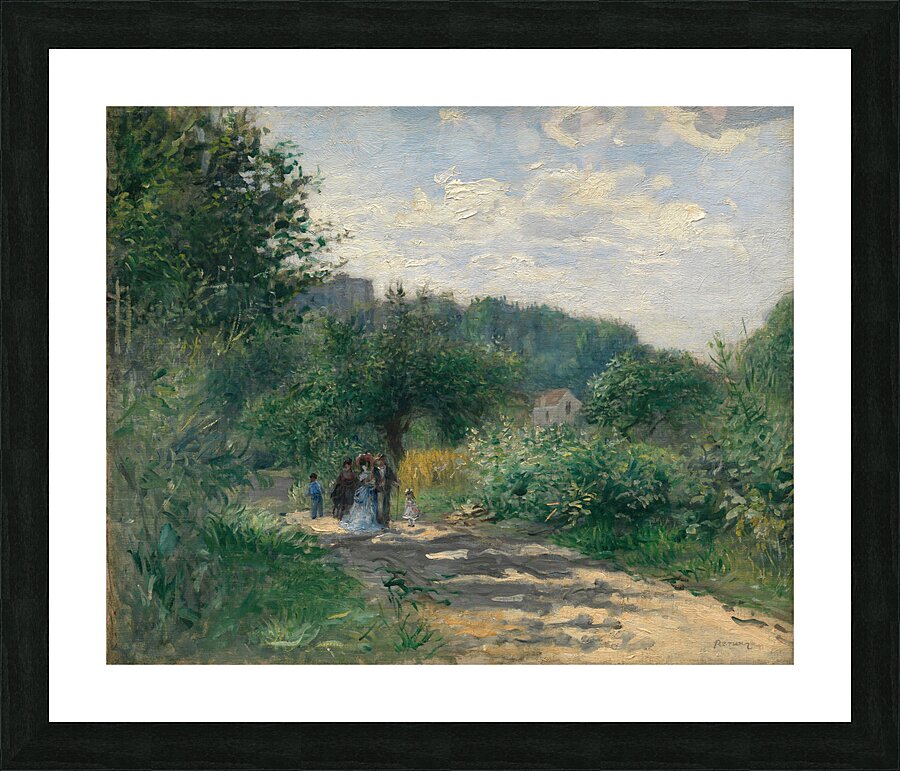 Pierre Auguste Renoir 1841 1919 A Road in Louveciennes 1870 Picture Frame print