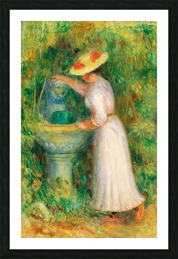 Pierre Auguste Renoir 1841 1919 Jeune Fille Pre  s D une Fontaine 1885 Picture Frame print