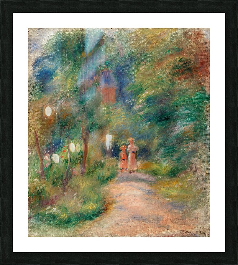 Pierre Auguste Renoir 1841 1919 Two Figures on a Path Deux figures dans un sentier 1906 Picture Frame print